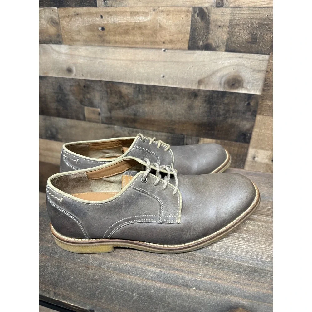 Johnston & Murphy 1850 Men's Brown Leather‎ Memory Foam Dress Shoes Size 8.5M